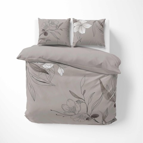 Pościel bawełniana 160x200 beżowa kwiaty 4872 A Holland Home 73 Pościel bawełniana 160x200 beżowa kwiaty 4872 A Holland Home 73