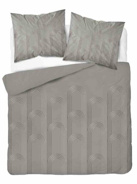 Pościel satynowa 220x200 beżowa gemetria 4605 A Home Satin 64 Pościel satynowa 220x200 beżowa gemetria 4605 A Home Satin 64