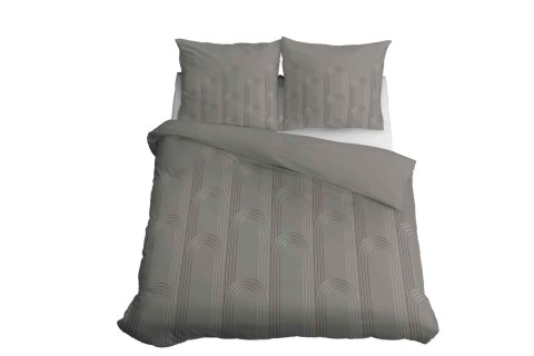 Pościel satynowa 220x200 beżowa gemetria 4605 A Home Satin 64 Pościel satynowa 220x200 beżowa gemetria 4605 A Home Satin 64