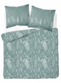 Pościel satynowa 220x200 miętowa liście 4603 A Home Satin 64 Pościel satynowa 220x200 miętowa liście 4603 A Home Satin 64