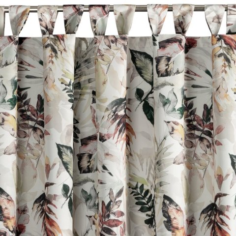 Zasłona gotowa 155x200 Garden 2 biała kolorowa liście do ogrodu wodoodporna mocowana na szelki/rzep Eurofirany Zasłona gotowa 155x200 Garden 2 biała kolorowa liście do ogrodu wodoodporna mocowana na szelki/rzep Eurofirany