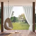 Zasłona gotowa 155x260 Garden biała do ogrodu wodoodporna mocowana na szelki/rzep Eurofirany Zasłona gotowa 155x260 Garden biała do ogrodu wodoodporna mocowana na szelki/rzep Eurofirany