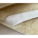 Materac wełniany merynos 90x200 Ecru naturalny Wyroby rehabilitacyjne pościelowe wyroby rozgrzewające