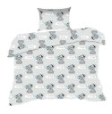 Pościel bawełniana 100x135 554K misie szara niebieska Kids 24 z poszewką 40x60 Pościel bawełniana 100x135 554K misie szara niebieska Kids 24 z poszewką 40x60