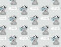 Pościel bawełniana 100x135 554K misie szara niebieska Kids 24 z poszewką 40x60 Pościel bawełniana 100x135 554K misie szara niebieska Kids 24 z poszewką 40x60