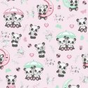 Pościel bawełniana 90x120 669K pandy różówa kolorowa Kids 24 z poszewką 40x60 Pościel bawełniana 90x120 669K pandy różówa kolorowa Kids 24 z poszewką 40x60