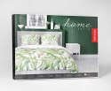 Pościel satynowa 160x200 biała zielona liście 4922 A Home Satin 81 Pościel satynowa 160x200 biała zielona liście 4922 A Home Satin 81