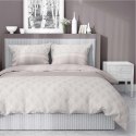 Pościel satynowa 220x200 beżowa liście 4924 B Home Satin 81 Pościel satynowa 220x200 beżowa liście 4924 B Home Satin 81