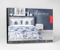 Pościel satynowa 220x200 biała niebieska kwiaty 4923 A Home Satin 81 Pościel satynowa 220x200 biała niebieska kwiaty 4923 A Home Satin 81