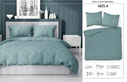 Pościel satynowa 220x200 miętowa geometria 4925 A Home Satin 81