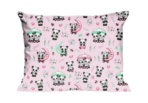 Poszewka bawełniana 40x40 669K pandy różówa kolorowa Kids 24 Poszewka bawełniana 40x40 669K pandy różówa kolorowa Kids 24