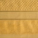 Ręcznik Jessi 90x150 musztardowy 500g/m2 z fakturą wytłaczanej krateczki i welurową bordiurą frotte Eurofirany Ręcznik Jessi 90x150 musztardowy 500g/m2 z fakturą wytłaczanej krateczki i welurową bordiurą frotte Eurofirany