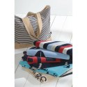 Torba plażowa Canvas Beach Bag 40x55 biała granatowa 13 100% bawełna Cawoe