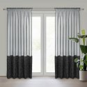 Firana gotowa Marion 140x270 czarna na taśmie Eurofirany