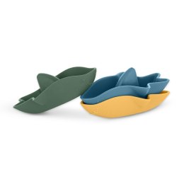 Zabawki kąpielowe silikonowe Sharks 3 szt. 6m+ PETITE&MARS