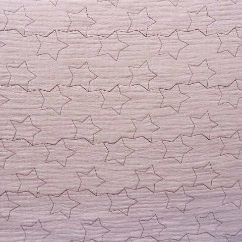 Okrycie kąpielowe 100x100 Musseline biały różowy ręcznik z kapturkiem Okrycie kąpielowe 100x100 Musseline biały różowy ręcznik z kapturkiem