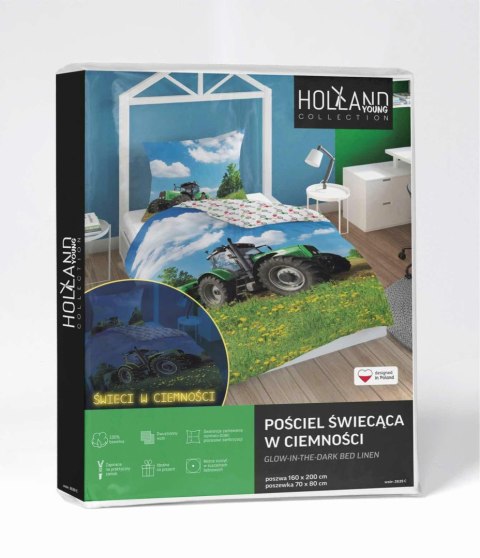 Pościel świecąca w ciemności 160x200 Traktor niebieska zielona 2639 C Fluo 76 Pościel świecąca w ciemności 160x200 Traktor niebieska zielona 2639 C Fluo 76