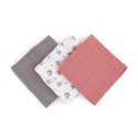 Zestaw pieluszek z muślinu bambusowego 3 szt Moussy różowy 68x68 cm PETITE&MARS Zestaw pieluszek z muślinu bambusowego 3 szt Moussy różowy 68x68 cm PETITE&MARS