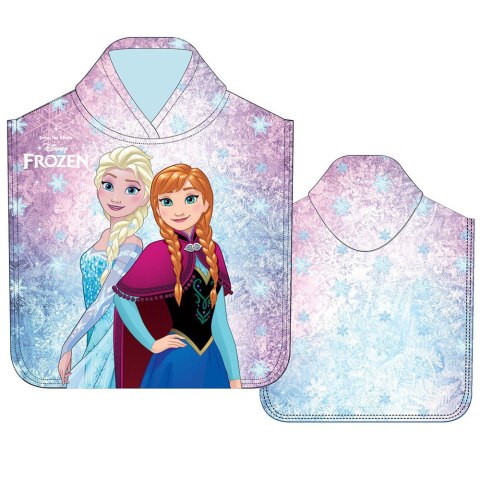 Poncho dla dzieci 50x100 Frozen Anna Elsa różowy ręcznik z kapturem dziecięcy S24 Poncho dla dzieci 50x100 Frozen Anna Elsa różowy ręcznik z kapturem dziecięcy S24