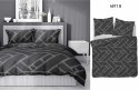 Pościel satynowa 140x200 grafitowa geometria 4911 B z jedną poszewką Home Satin 80 Pościel satynowa 140x200 grafitowa geometria 4911 B z jedną poszewką Home Satin 80