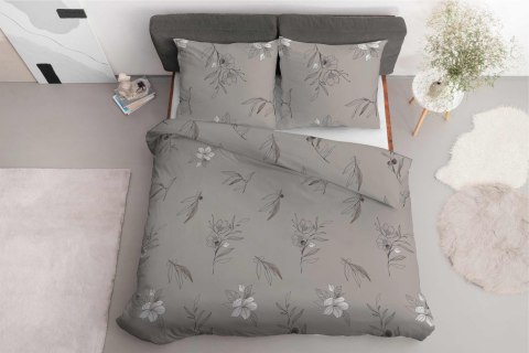 Pościel satynowa 160x200 beżowa kwiaty 4916 A Home Satin 80 Pościel satynowa 160x200 beżowa kwiaty 4916 A Home Satin 80