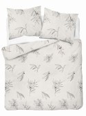 Pościel satynowa 160x200 kremowa kwiaty 4916 B Home Satin 80
