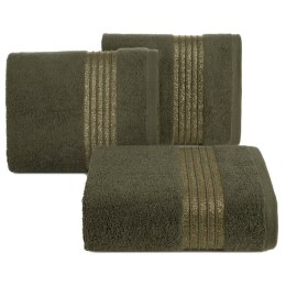 Ręcznik 30x50 Lila 07 oliwkowy 500g/m2 Eurofirany