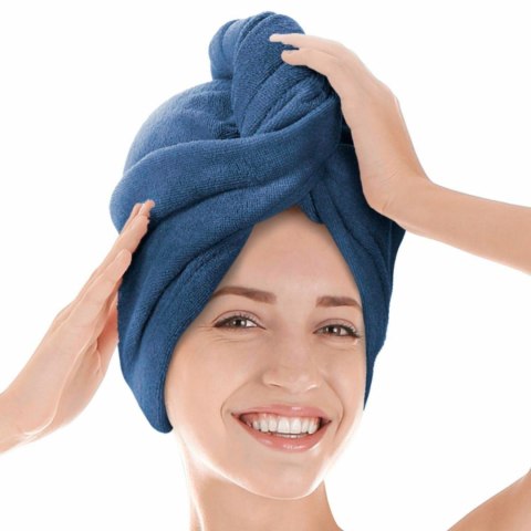Turban ręcznik do włosów Active granatowy mikrofibra Turban ręcznik do włosów Active granatowy mikrofibra