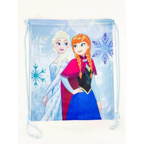Worek szkolny na buty Frozen 3 Anna Elsa błękitny W24 Worek szkolny na buty Frozen 3 Anna Elsa błękitny W24