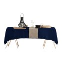 Obrus 140x220 Viva granatowy plamoodporny