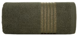 Ręcznik 50x90 Lila 07 oliwkowy 500g/m2 Eurofirany