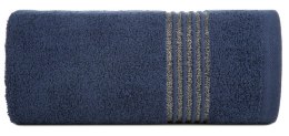 Ręcznik 50x90 Lila 10 granatowy 500g/m2 Eurofirany