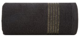 Ręcznik 50x90 Lila 11 czarny 500g/m2 Eurofirany