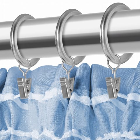 Zasłona gotowa 140x300 błękitna na taśmie Viva do salonu Zasłona gotowa 140x300 błękitna na taśmie Viva do salonu