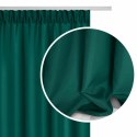 Zasłona gotowa 140x300 turkusowa ciemna na taśmie Viva do salonu Zasłona gotowa 140x300 turkusowa ciemna na taśmie Viva do salonu
