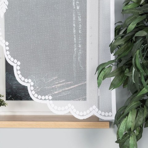 DINA Panel żakardowy gotowy, z motywem łapacza snów, szerokość 160 x wysokość 160, kolor 001 biały 019413/PBL/001/160160/1 DINA Panel żakardowy gotowy, z motywem łapacza snów, szerokość 160 x wysokość 160, kolor 001 biały 019413/PBL/001/160160/1