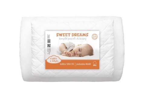 Kołdra dla dzieci 100x135 poduszka 40x60 Baby biała antyalergiczna Faro Kołdra dla dzieci 100x135 poduszka 40x60 Baby biała antyalergiczna Faro