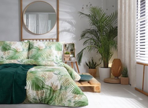 Patera ceramiczna 25x5 Rea zielona beżowa w prążki dekoracyjna Eurofirany Patera ceramiczna 25x5 Rea zielona beżowa w prążki dekoracyjna Eurofirany
