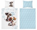 Pościel bawełniana 100x135 5002 A Pieski biała niebieska piłki Mayamoo 22 Pościel bawełniana 100x135 5002 A Pieski biała niebieska piłki Mayamoo 22