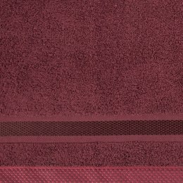 Ręcznik Abbie 100x150 bordowy 500 g/m2 frotte bawełniany Eurofirany