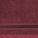 Ręcznik Abbie 70x140 bordowy 500 g/m2 frotte bawełniany Eurofirany Ręcznik Abbie 70x140 bordowy 500 g/m2 frotte bawełniany Eurofirany