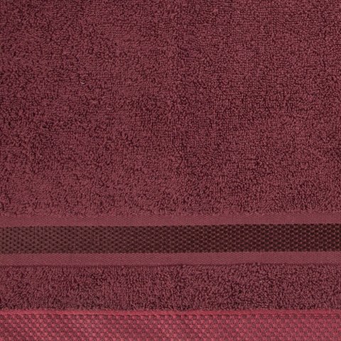 Ręcznik Abbie 70x140 bordowy 500 g/m2 frotte bawełniany Eurofirany Ręcznik Abbie 70x140 bordowy 500 g/m2 frotte bawełniany Eurofirany