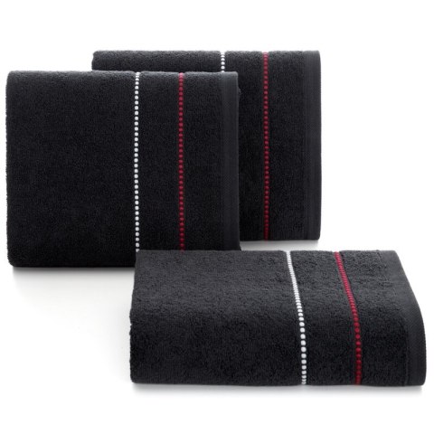 Ręcznik Suzi 50x90 czarny 500 g/m2 frotte bawełniany Eurofirany Ręcznik Suzi 50x90 czarny 500 g/m2 frotte bawełniany Eurofirany