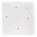 Okrycie kąpielowe 100x100 Baby 56 biały różowy serca ręcznik z kapturkiem 400g/m2 Eurofirany Okrycie kąpielowe 100x100 Baby 56 biały różowy serca ręcznik z kapturkiem 400g/m2 Eurofirany