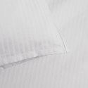 Poszewka hotelowa 70x80 biała adamaszkowa na zakładkę paski 4 mm
