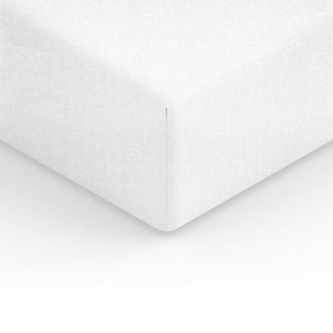 Prześcieradło frotte z gumką 160x200 białe 01 F24 Prześcieradło frotte z gumką 160x200 białe 01 F24