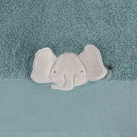 Okrycie kąpielowe 100x100 Baby 59 niebieski Słonik ręcznik z kapturkiem 400g/m2 Eurofirany Okrycie kąpielowe 100x100 Baby 59 niebieski Słonik ręcznik z kapturkiem 400g/m2 Eurofirany