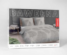 Pościel bawełniana 140x200 beżowa liście z jedną poszewką 4963B Bawełna 84
