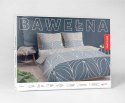 Pościel bawełniana 220x200 beżowa niebieska geometria 4961B Bawełna 84 Pościel bawełniana 220x200 beżowa niebieska geometria 4961B Bawełna 84