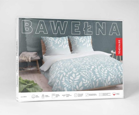 Pościel bawełniana 220x200 miętowa 4956B Bawełna 84 Pościel bawełniana 220x200 miętowa 4956B Bawełna 84